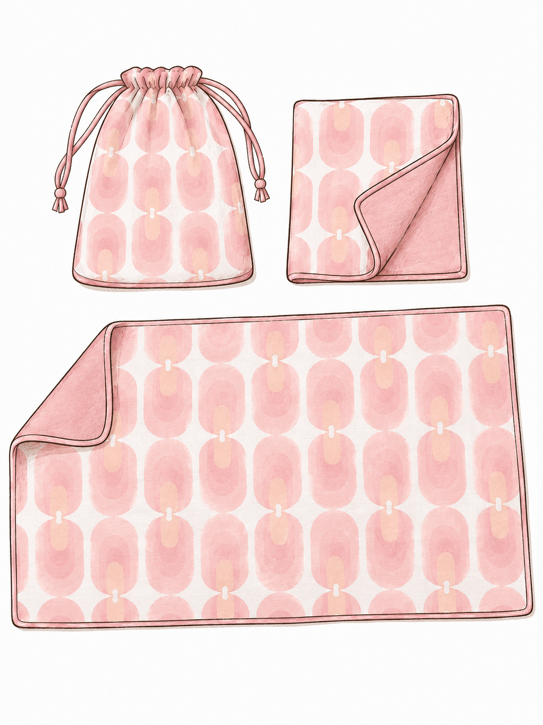 Pinky Promise - Reversible Mat Towel Kit